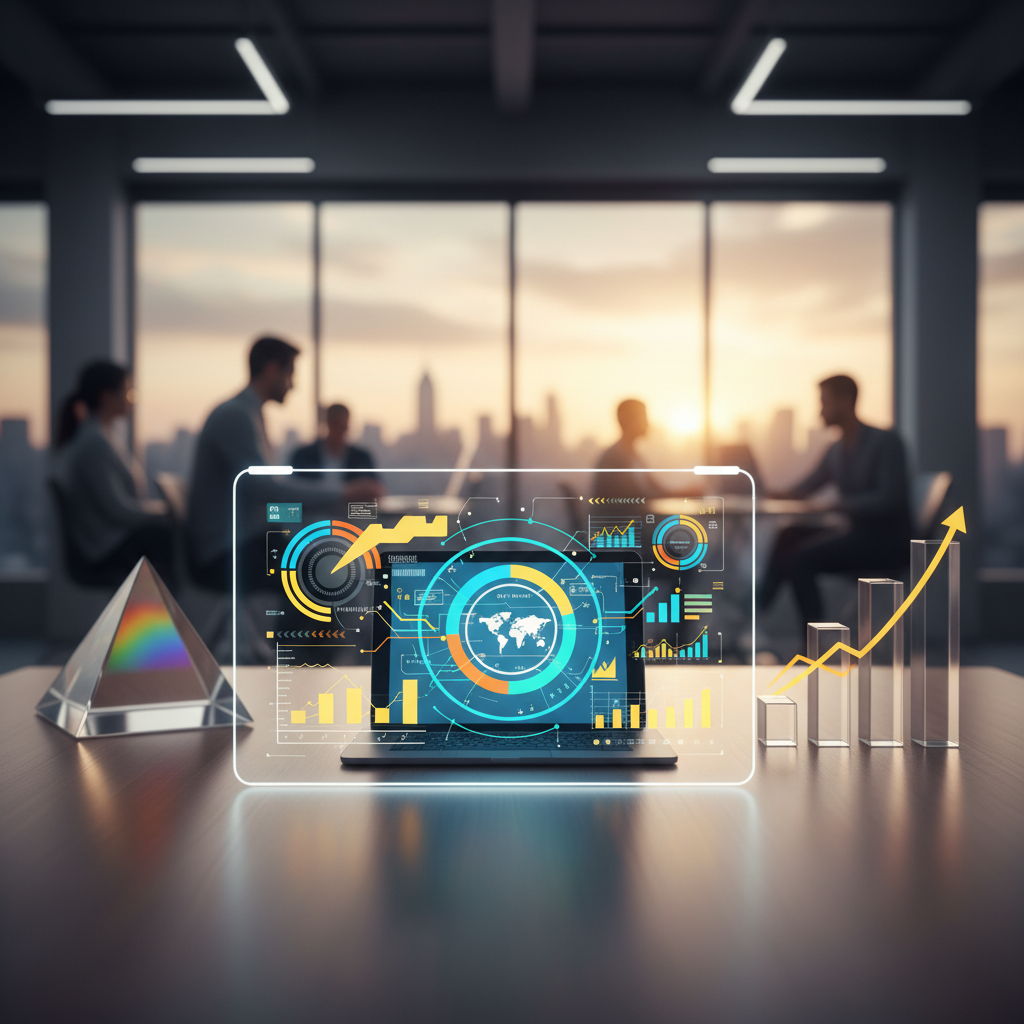 aumentar engajamento redes — A vibrant social media marketing strategy concept with colorful visuals and charts, professional photography style